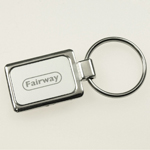 Accent Rectangular Keychain-Logo